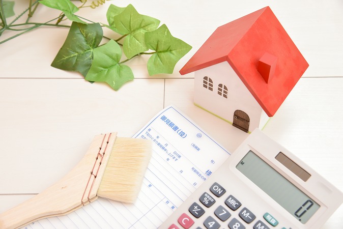 家・電卓・はけ